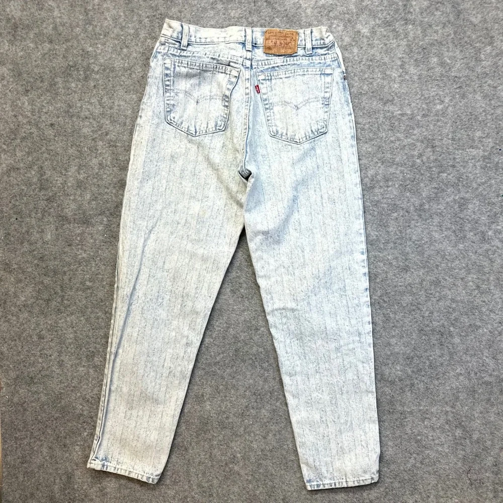 Levi's Vintage 550 Jeans Mens 30x32 Light Blue Good Acid Wash USA Made 90s Taper